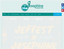 Tablet Screenshot of josephinesculpturepark.org